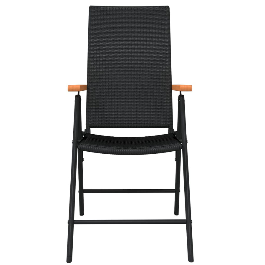 -Delige Tuinset Zwart 5 80 cm tafellengte