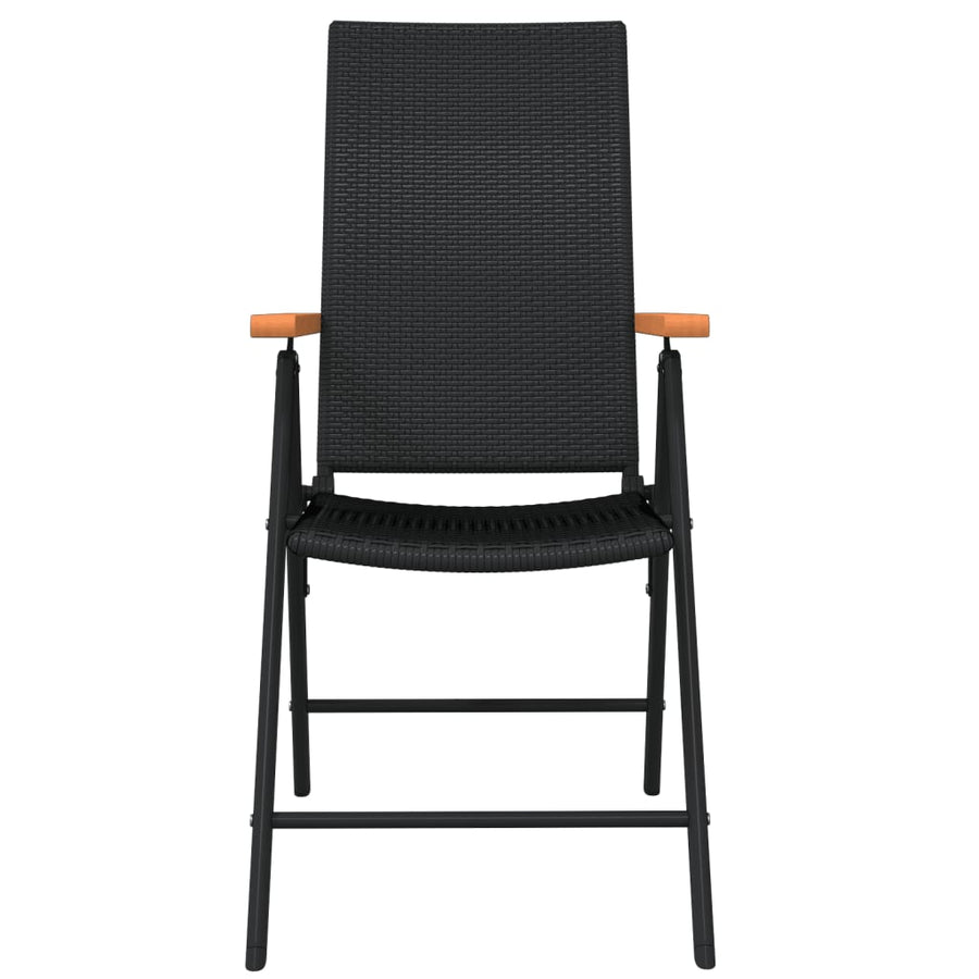 -Delige Tuinset Zwart 5 140 cm tafellengte