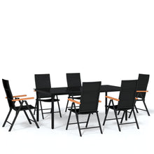 7-delige Tuinset zwart