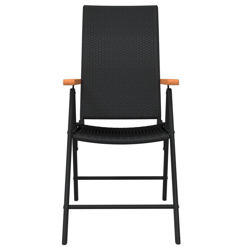 -Delige Tuinset Zwart 7 140 cm tafellengte