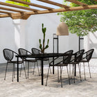 7-delige Tuinset zwart
