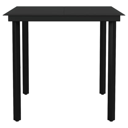 -Delige Tuinset Zwart 5 80 cm tafellengte