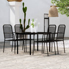 5-piece Garden Set black