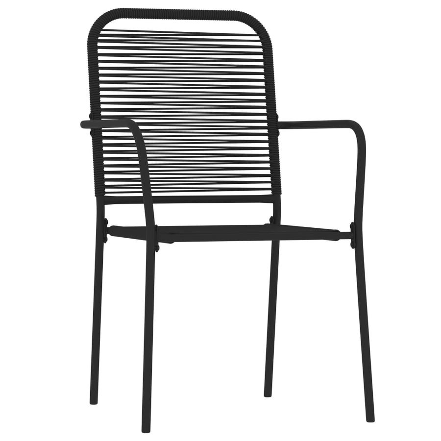9-Delige Tuinset Zwart 8 200 cm tafellengte
