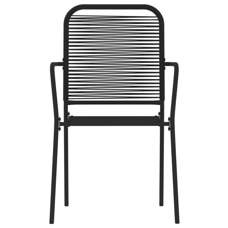 9-Delige Tuinset Zwart 8 200 cm tafellengte