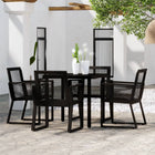 5-piece Garden Set black