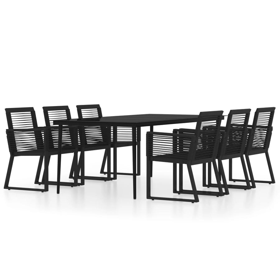 7-delige Tuinset zwart