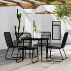 5-piece Garden Set black