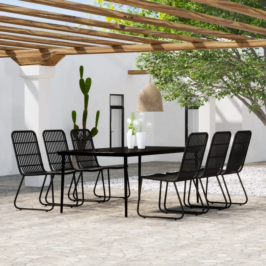 7-delige Tuinset zwart