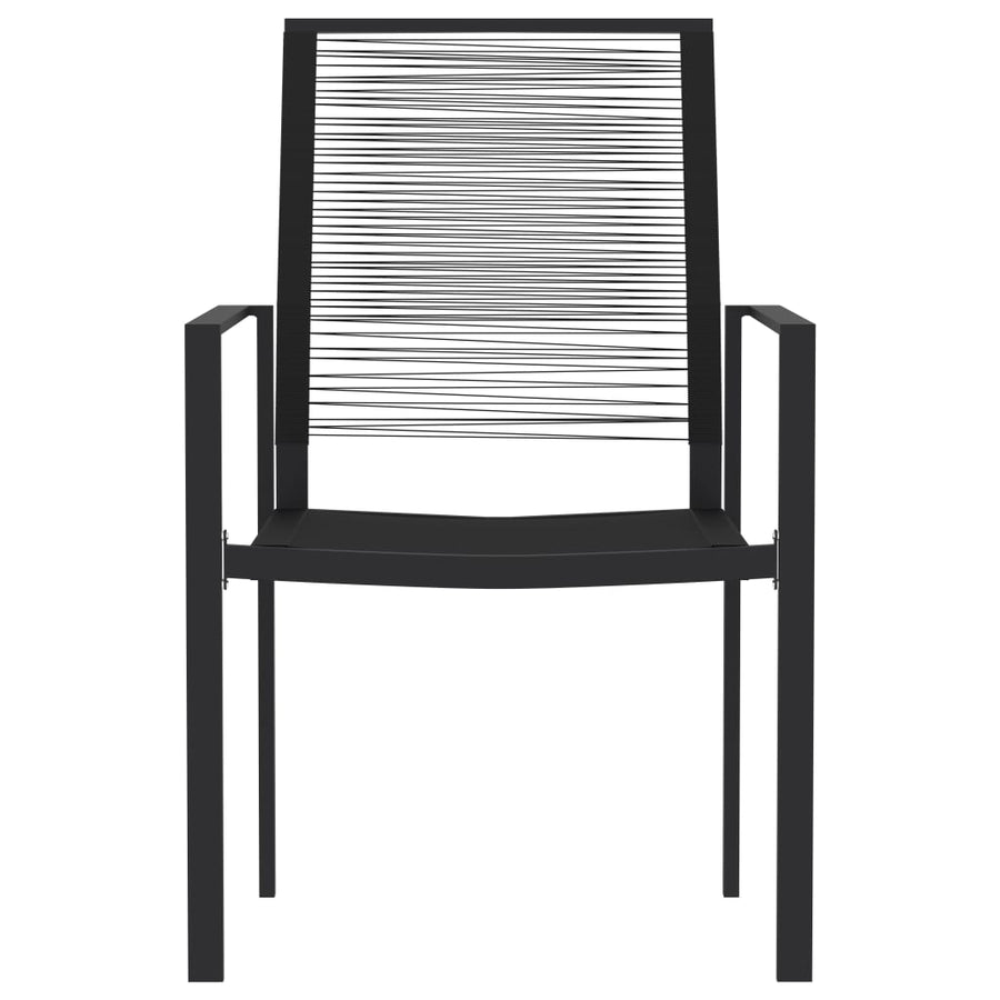 -Delige Tuinset Zwart 3 80 cm tafellengte