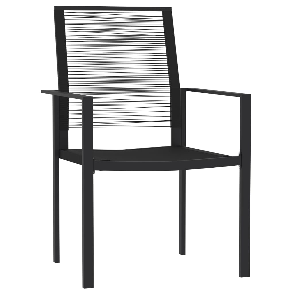 -Delige Tuinset Zwart 5 80 cm tafellengte