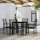 5-piece Garden Set black
