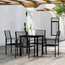 -Delige Tuinset Zwart 5 80 cm tafellengte