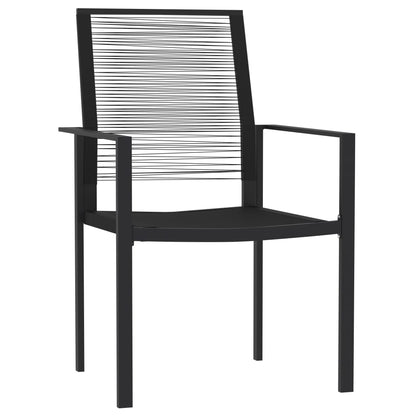 -Delige Tuinset Zwart 7 140 cm tafellengte