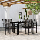 7-piece garden set black