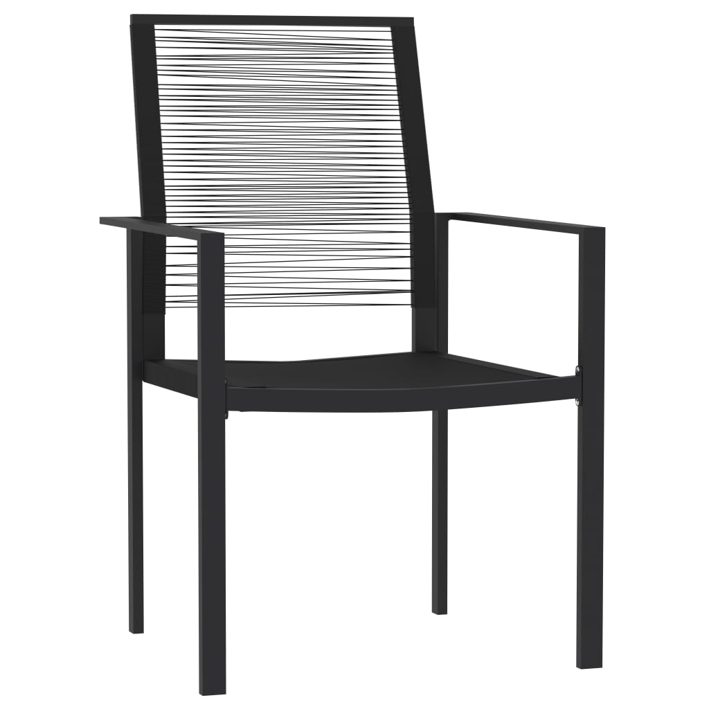 -Delige Tuinset Zwart 3 80 cm tafellengte
