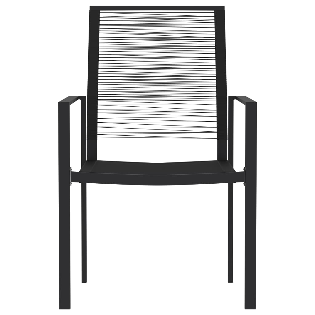 -Delige Tuinset Zwart 3 80 cm tafellengte