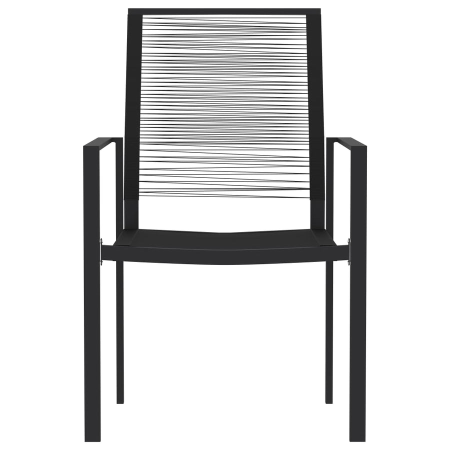 -Delige Tuinset Zwart 3 80 cm tafellengte