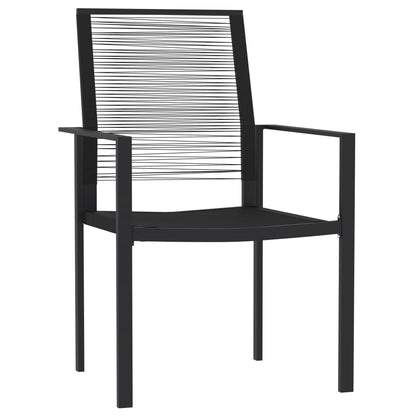 -Delige Tuinset Zwart 5 140 cm tafellengte