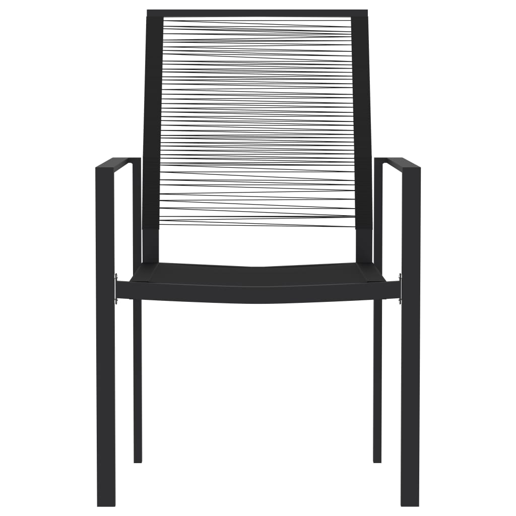 -Delige Tuinset Zwart 7 140 cm tafellengte