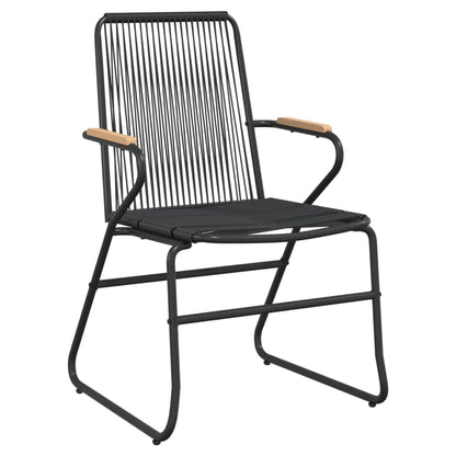 9-Delige Tuinset Pvc-Rattan Zwart 8 200 cm tafellengte