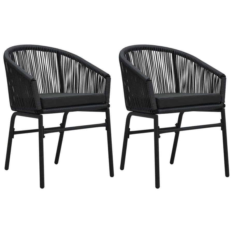 -Delige Tuinset 3 80 cm tafellengte Zwart