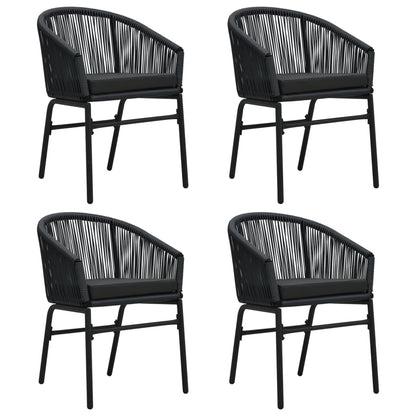 -Delige Tuinset 5 80 cm tafellengte Zwart