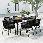 7-piece garden set black