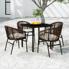 5-piece Garden Furniture Set, brown