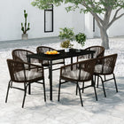 7-piece brown garden set