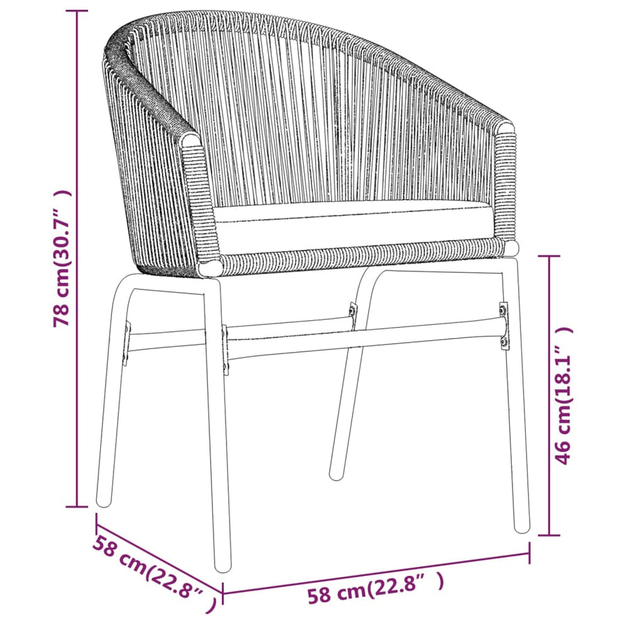 Tuinset 9 200 cm tafellengte Bruin