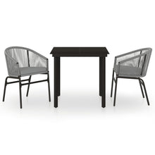 -Delige Tuinset 3 80 cm tafellengte Grijs