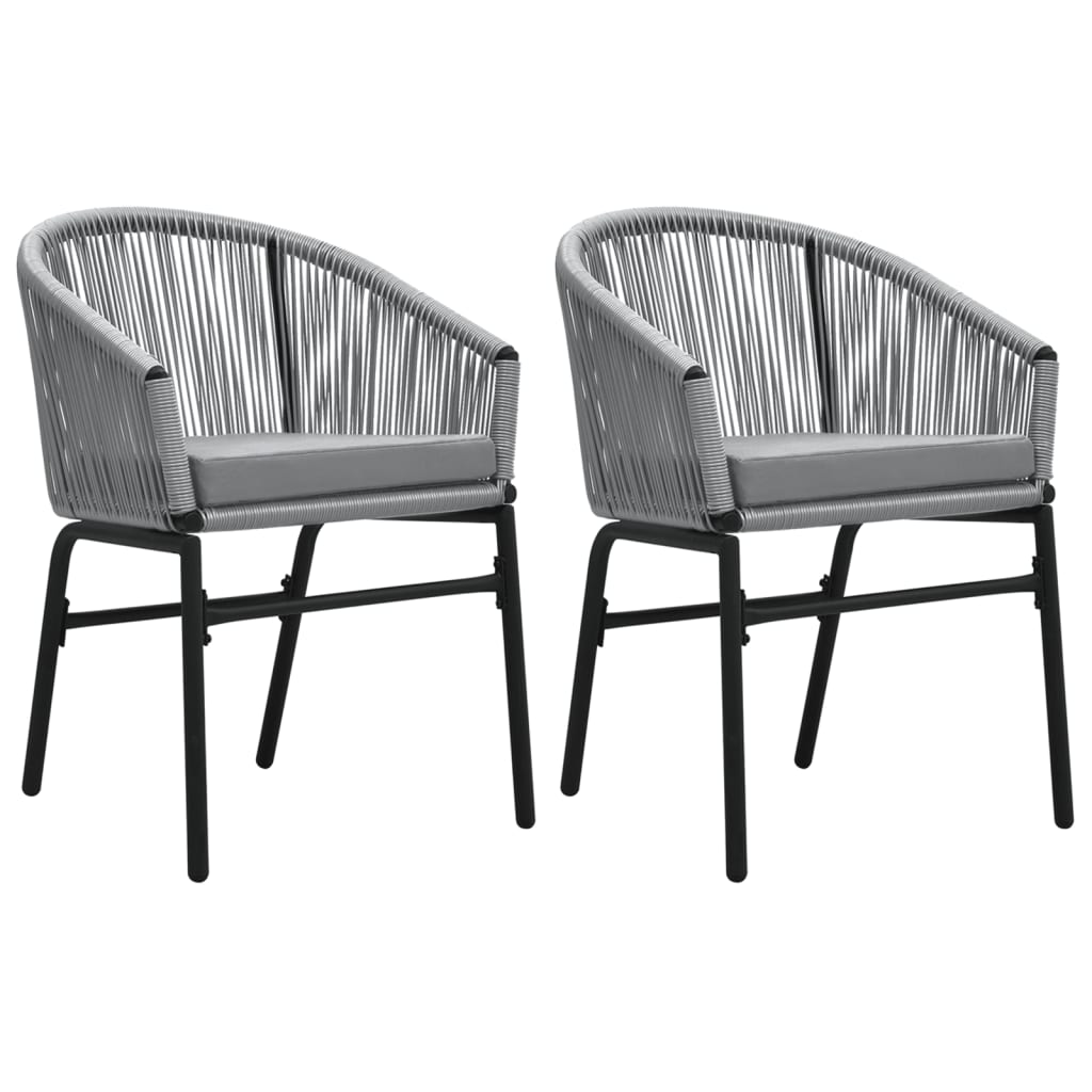 -Delige Tuinset 3 80 cm tafellengte Grijs