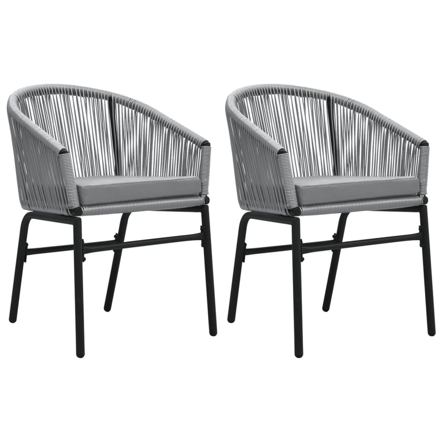 -Delige Tuinset 3 80 cm tafellengte Grijs