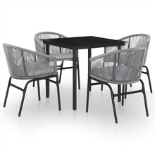 -Delige Tuinset 5 80 cm tafellengte Grijs