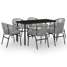 -Delige Tuinset 7 140 cm tafellengte Grijs