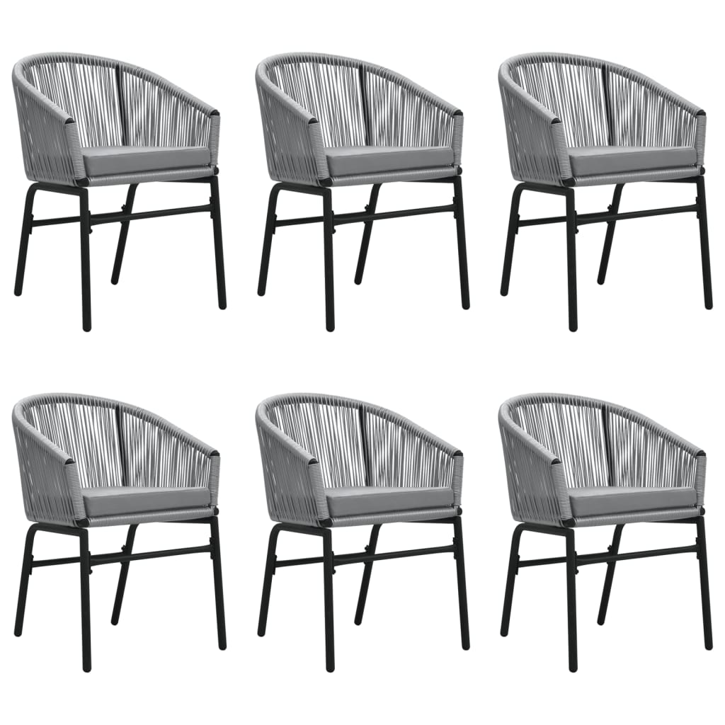 -Delige Tuinset 7 140 cm tafellengte Grijs