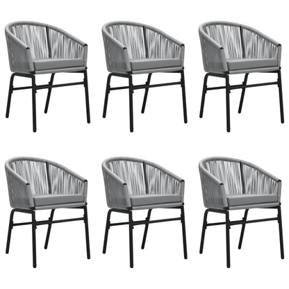 -Delige Tuinset 7 140 cm tafellengte Grijs