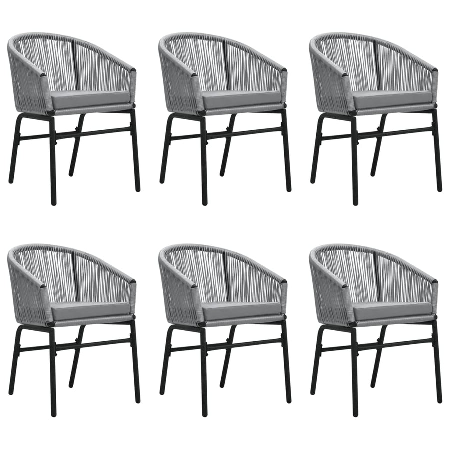 -Delige Tuinset 7 140 cm tafellengte Grijs
