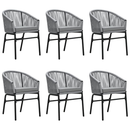 7-Delige Tuinset 6 200 cm tafellengte Grijs