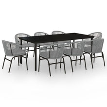 9-Delige Tuinset 8 200 cm tafellengte Grijs