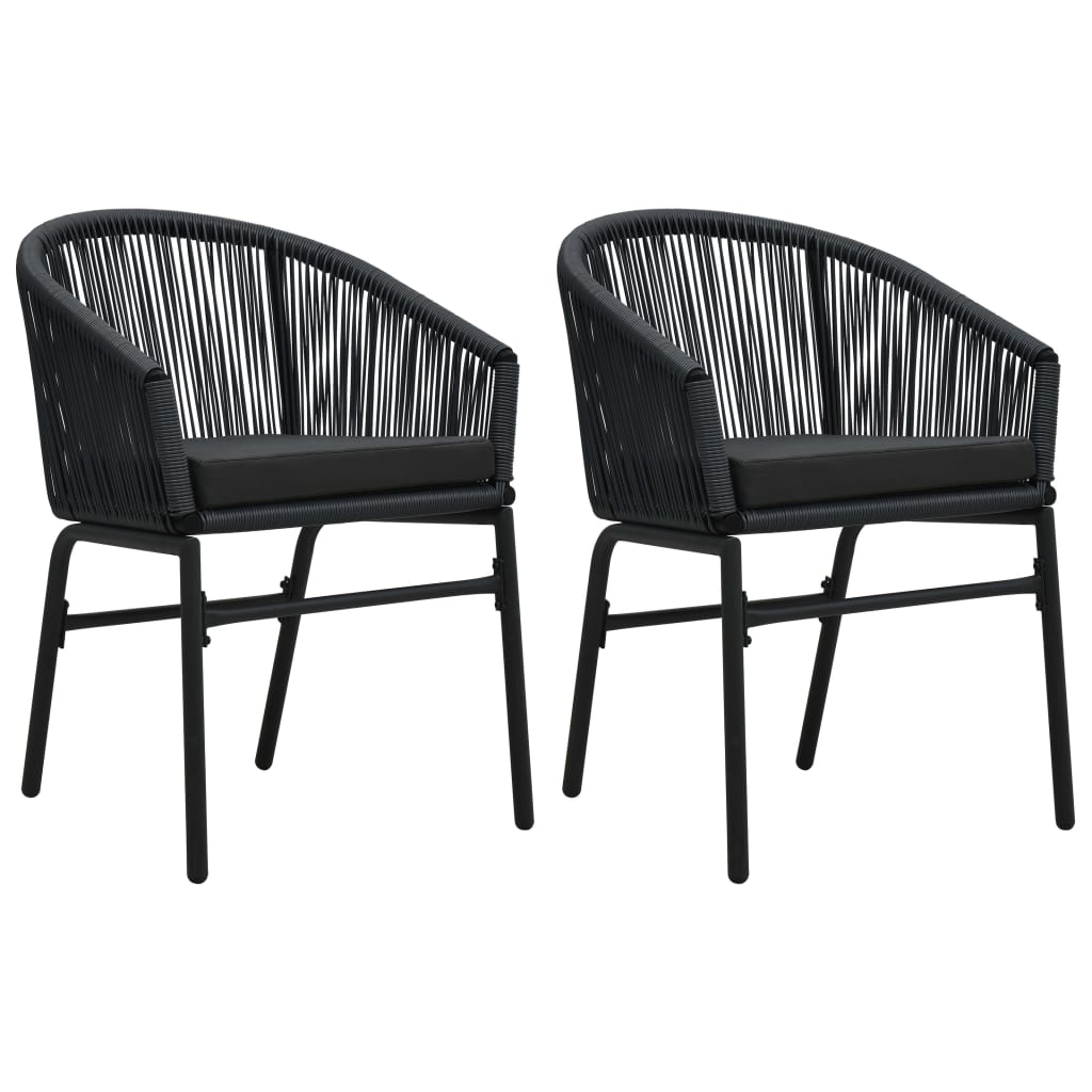-Delige Tuinset 3 80 cm tafellengte Zwart