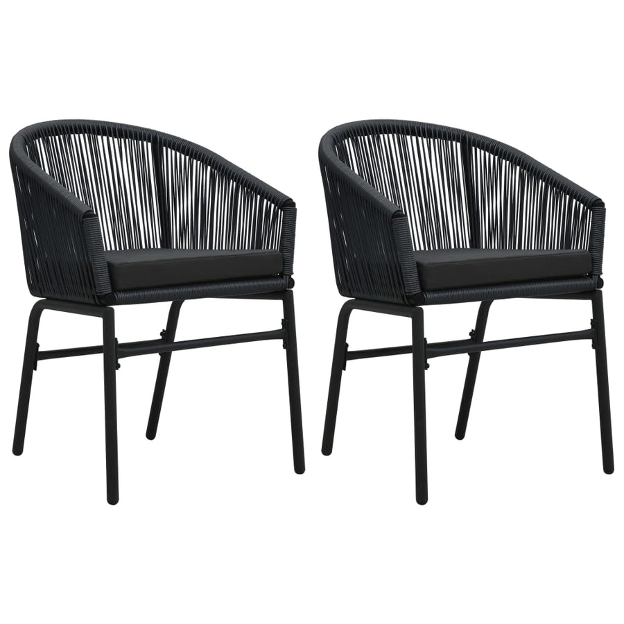 -Delige Tuinset 3 80 cm tafellengte Zwart
