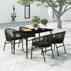5-piece Garden Set black