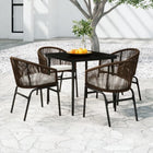 5-piece Garden Furniture Set, brown