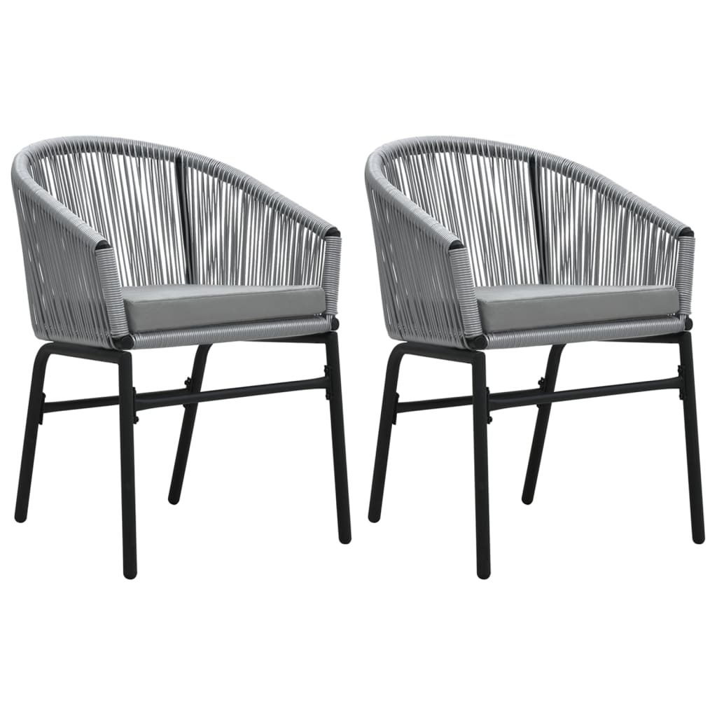 -Delige Tuinset 3 80 cm tafellengte Grijs