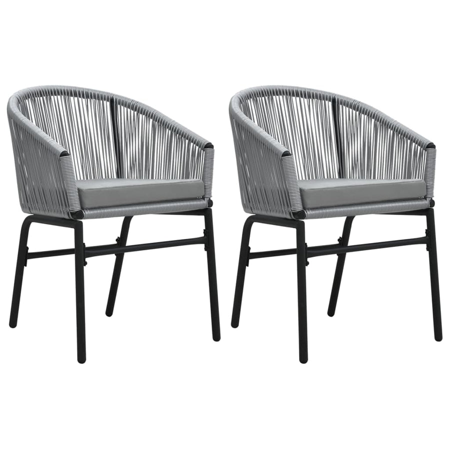 -Delige Tuinset 3 80 cm tafellengte Grijs