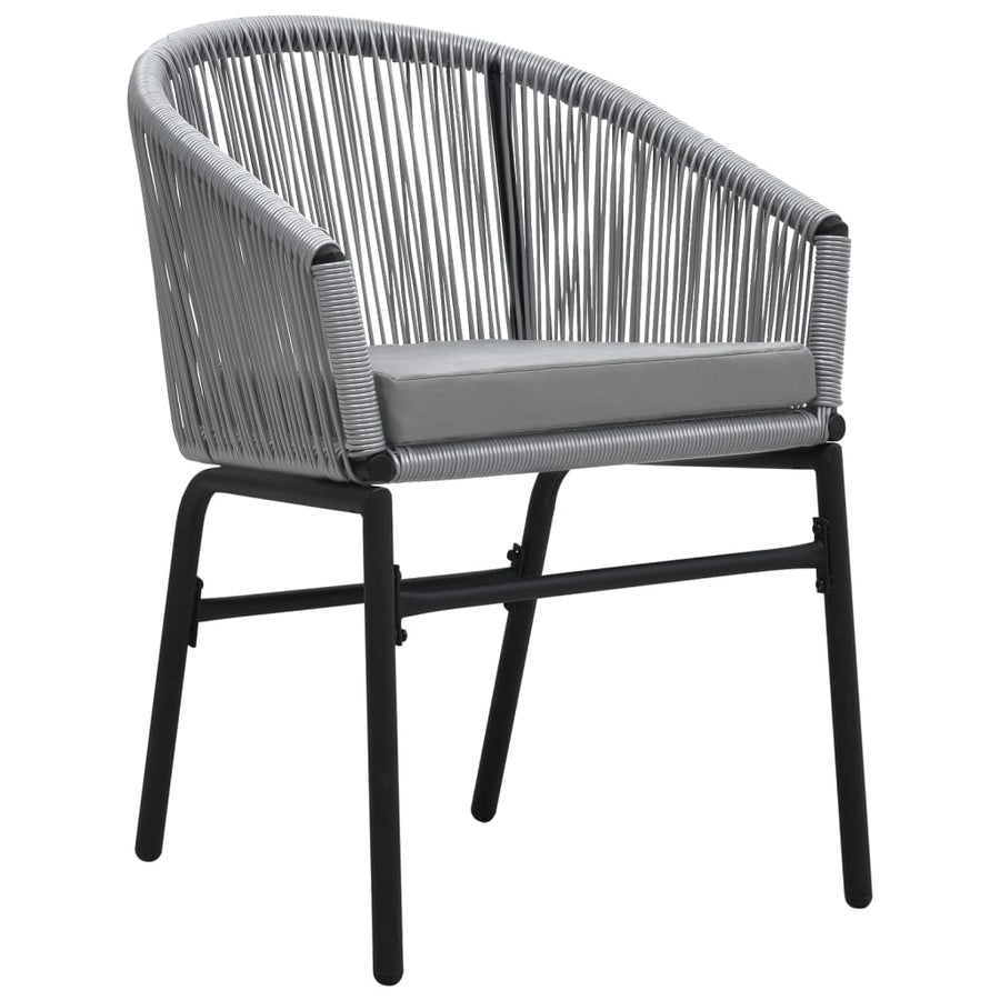 -Delige Tuinset 5 80 cm tafellengte Grijs