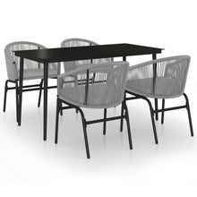 -Delige Tuinset 5 140 cm tafellengte Grijs