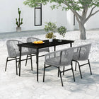 5-piece Garden Furniture Set grey